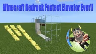 Minecraft Bedrock: Самый быстрый лифт в мире!! Обучающее видео (1.14.1) (сломано на версии 1.16+)