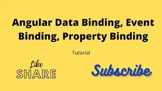 Angular Training | 29-09-2022 |  Data Binding, Event Binding, Property Binding