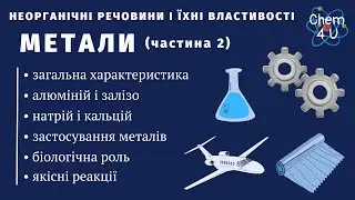 НЕОРГАНІЧНІ РЕЧОВИНИ І ЇХНІ ВЛАСТИВОСТІ. МЕТАЛИ (частина 2)