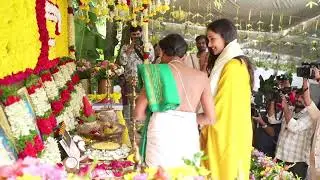 Actress Naksha saran Entry at #SS5 Pooja Ceremony & Title Launch ｜ Sudheer Anand ｜ Siva Cherry