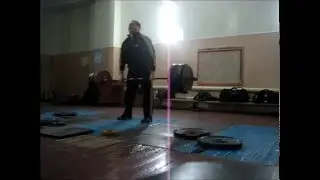 Становая 211кг прямохватом. 211kg overhand no hook grip deadlift.