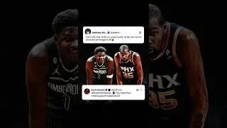 Anthony Edwards and Kevin Durant had a trash talk exchange on Social Media #nba #basketball #viral