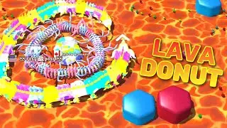 LAVA DONUT CHALLENGE?! - Snake Rivals Battle Royale EPIC Gameplay! - Zero to Hero