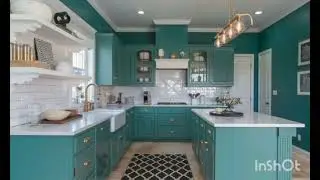 kitchen colour combination for wall latest  kitchen design ideas 2026 #kitchendesign #kitchencolour