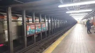 SEPTA Metro Broad Street Line Southbound B3 Spur Passes While the Northbound B1 Local Stops 