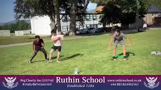 Happy students at Ruthin School. North Wales UK
