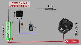 Simple audio amplifier circuit using c945 #audioamplifier #amplifier 