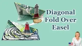 Diagonal Fold Over Easel Card