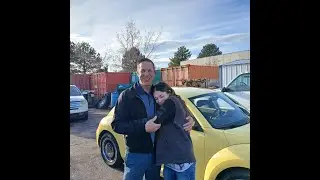Story Telling - Audio good! A new 2013 VW Beetle Revealed from the dash cam  I LOVE my Daughter!