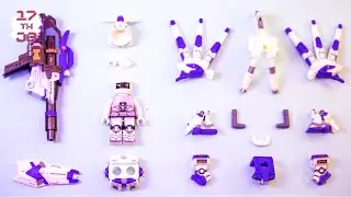 LEGO Gundam 🔥 RX-93 V2 Hi-V GUNDAM! Unofficial LEGO Minifigures!