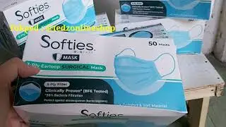 Masker Softies 50's 3Ply Antibactrial