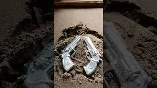 Lead casting in metal sand casting #art #craft