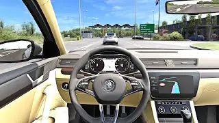 Skoda Superb 2024 - Euro Truck Simulator 2 [Steering Wheel Game Play]