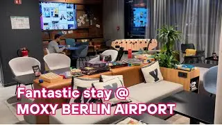Moxy Berlin Airport, a REALLY cool hotel Full Hotel Tour Design, and Fun Amenities for a Modern Stay