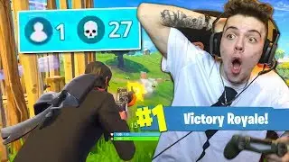 MY FIRST WIN IN FORTNITE: Battle Royale!! (INSANE ENDING!)