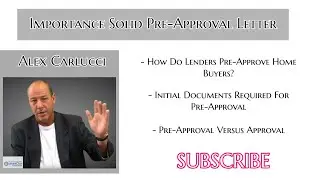 Importance Solid Pre-Approval Letter On Home Purchase | 2019
