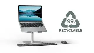 D&eacute;couvrez le support ordinateur portable pour bureau Alumia&trade;