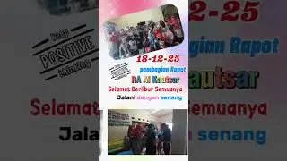 pembagian raport semester satu RA Al-Kautsar 2025-2026