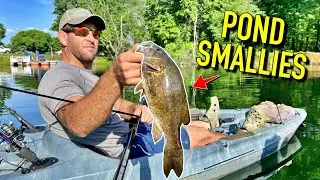 This Hidden Ohio Pond is Loaded with Smallmouth Bass!!