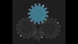 Four Rotating, Intermeshing Gears