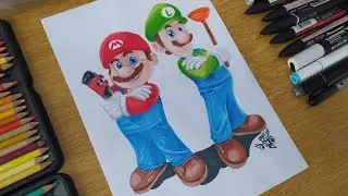 Super Mario Bros: speed drawing