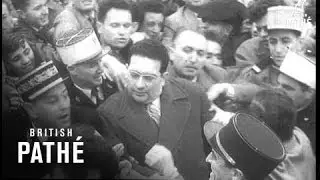Selected Originals News In Flashes - Algiers -  M. Soustelle Leaves  For Home.  (1956)