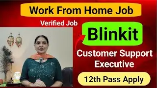 Work From Home Job ll Blinkit Customer Support Executive Job  ll Freshers Can Apply 