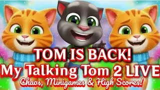 🐱 TOM IS BACK! 🚀 My Talking Tom 2 LIVE: Chaos, Minigames & High Scores! 💎