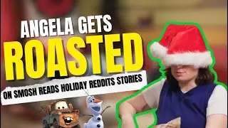 Angela getting roasted BAD in Smosh Reads Reddit Stories: Holiday | Poor Ang 😢
