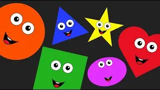 Shapes Song for Kids | Fun Repetitive Learning with Colorful Shape Characters