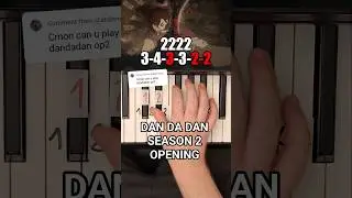 DAN DA DAN Season 2 OP Piano Tutorial #shorts