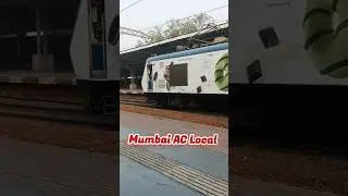 Mumbai AC Local #mumbai #train #railway #indianrailways #trending #facts #travel #education #ai #gk