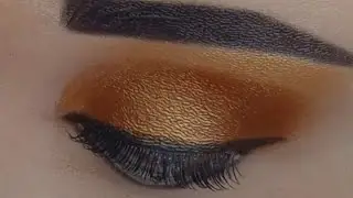 Orange eyes makeup foryou 