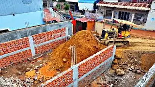 Unexpected new project running push land to fill gaps between foundations