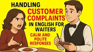 Handling Customer Complaints in English for Waiters | Calm and Polite Responses | English Podcast