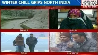 North India shivers as temperature drops owing to winter chill