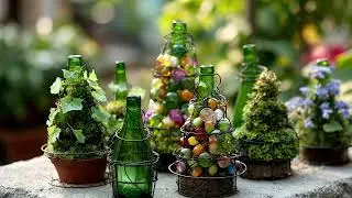 The Cutest Bottle Garden Decor You've Ever Seen &ndash; All Made from Trash! 🌸