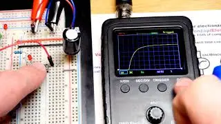 Resistor Capacitor RC time constant curve explained by electronzap for quick videos 6