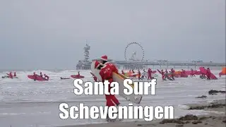 Start Waveski Surfing: joining the Santa Surf event at Scheveningen.