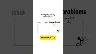 I am fighting with my problems #youtubeshorts #warewolfyt #editz #subscribe #like