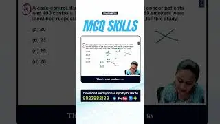 MCQ Solving Trick: Case&ndash;Control Study Made Easy in 30 Seconds