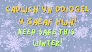 Cadwch yn Ddiogel y Gaeaf Hwn / Keep Safe This Winter