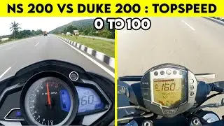 Pulsar NS 200 VS Duke 200 | 0 TO 100 | TOPSPEED BATTLE !!!