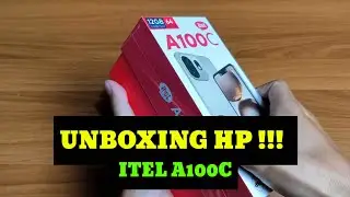 Unboxing Hp Itel A100C Warna Titanium Gold