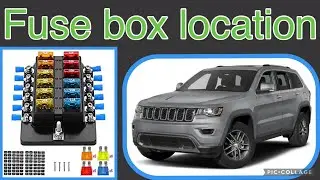 The fuse box location on a 2017 Jeep Grand Cherokee