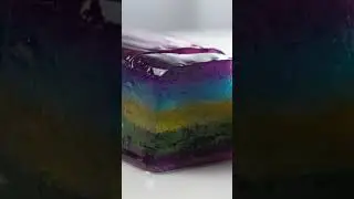 ✨ Cutting a Rainbow Glass Dessert 🌈 | Most Satisfying ASMR Ever 💎