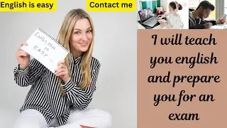 I will teach you english and prepare you for an exam. #learningenglish #englishlanguageteacher
