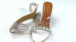 Transparent Heels - Spunkz Crystal Clear Heeled Sandals #transparentheels