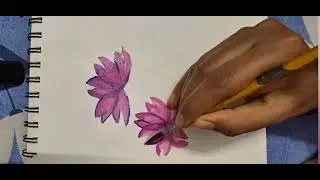 easy flower art for beginners ||step by step watercolor art ||Rima dey