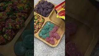 Filling platter with gummy #asmr  #shorts #viral